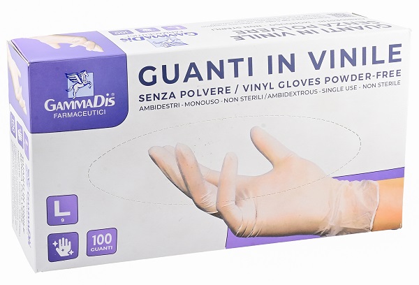 GUANTI VINILE SENZA POLVERE LARGE 100 PEZZI - Farmaunclick.it