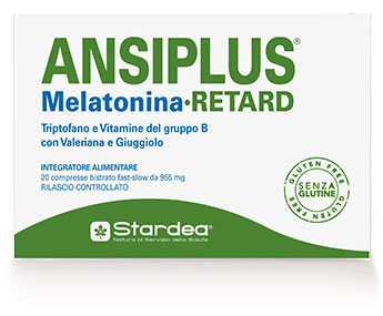ANSIPLUS RETARD MELATONINA 20 COMPRESSE BISTRATO FAST SLOW 955 MG - Farmaunclick.it