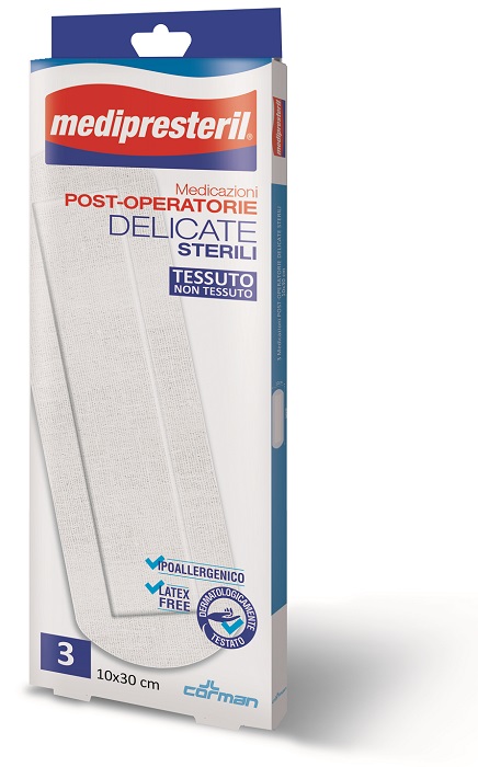 MEDIPRESTERIL MEDICAZIONI POST OPERATORIE DELICATE 10 X 30 3 PEZZI - Farmaunclick.it