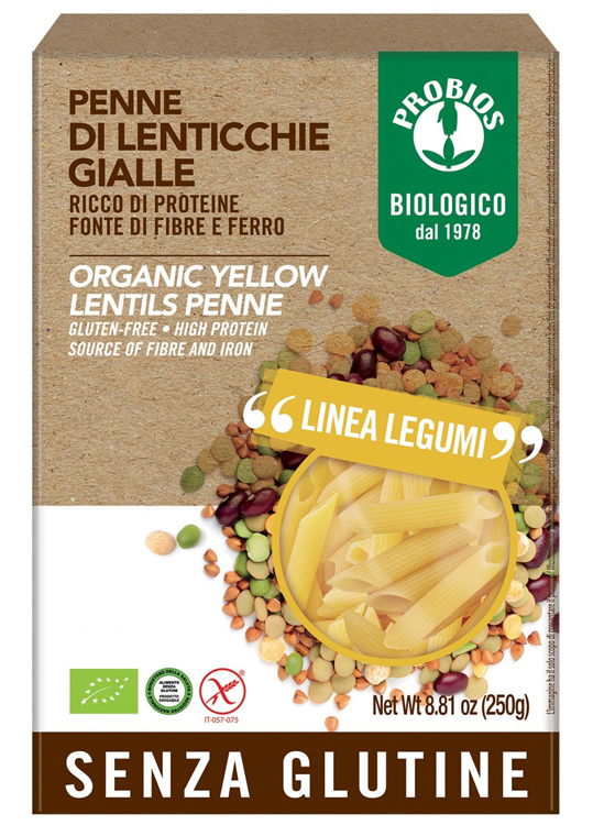 PROBIOS PENNE LENTICCHIE GIALLE 250 G - Farmaunclick.it
