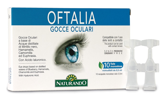 OFTALIA GOCCE OCULARI MONODOSE 2 STRIP DA 5 FIALE DA 0,5 ML - Farmaunclick.it