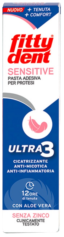 FITTYDENT SENSITIVE PASTA ADESIVA CON ALOE VERA 40 G - Farmaunclick.it