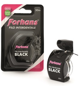 FORHANS FILO INTERDENTALE BLACK 50 METRI - Farmaunclick.it