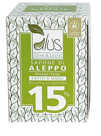 ALUS OLICE & LAUREL SAPONE DI ALEPPO FATTO A MANO 15% 200 G - Farmaunclick.it
