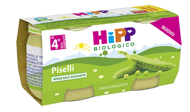 HIPP OMOGENEIZZATO PISELLI 2X80 G - Farmaunclick.it