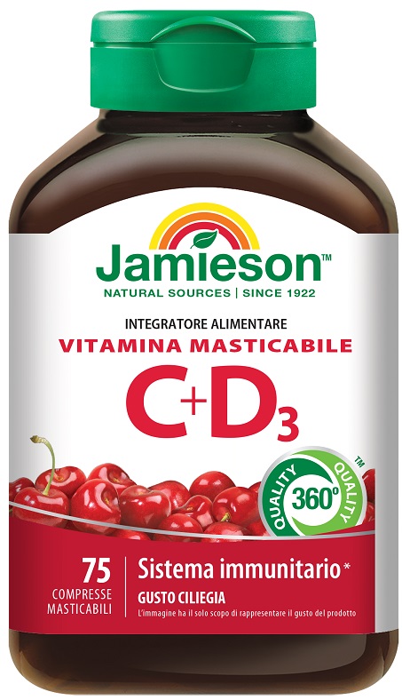 JAMIESON VITAMINA C 500 + D 75 COMPRESSE - Farmaunclick.it