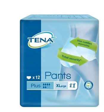 PANNOLONE PULL UP TENA PANTS PLUS TAGLIA EXTRA LARGE 12 PEZZI - Farmaunclick.it