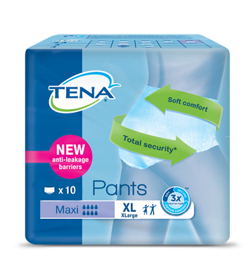 PANNOLONE PULL UP TENA PANTS MAXI TAGLIA EXTRA LARGE 10 PEZZI - Farmaunclick.it