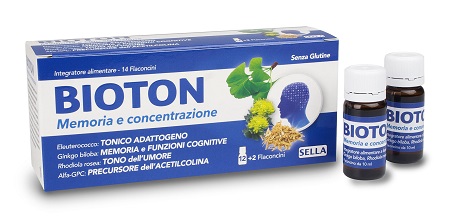 BIOTON ELEUTEROCOCCO MEMORIA CONCENTRAZIONE 14 FLACONCINI - Farmaunclick.it
