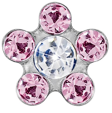 FIORE 6MM ROSA/PUNTO CRISTALLO - Farmaunclick.it