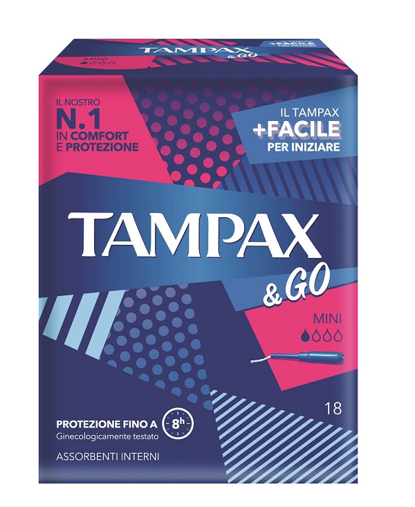 TAMPAX & GO MINI 18 PEZZI - Farmaunclick.it