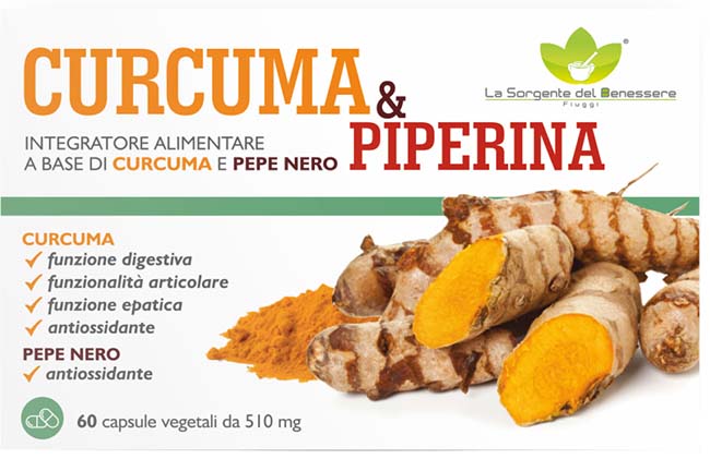 CURCUMA PIPERINA 60 CAPSULE - Farmaunclick.it