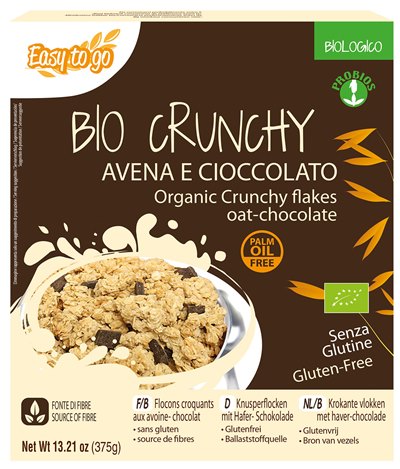 EASY TO GO BIO CRUNCHY AVENA E CIOCCOLATO 375 G - Farmaunclick.it