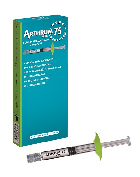 SIRINGA INTRA-ARTICOLARE ARTHRUM VISC 75 MONO INJECTION ACIDO IALURONICO 3 ML - Farmaunclick.it