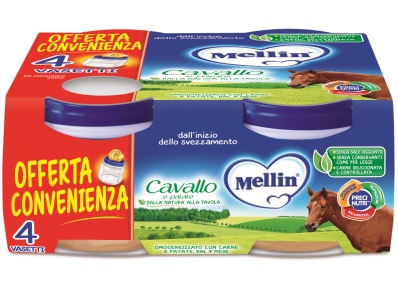 MELLIN OMOGENEIZZATO CAVALLO 4 X 80 G - Farmaunclick.it