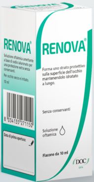 RENOVA COLLIRIO SOSTITUTO LACRIMALE A BASE DI ACIDO IALURONICO 0,4% FLACONE DA 10 ML SENZA CONSERVANTI - Farmaunclick.it