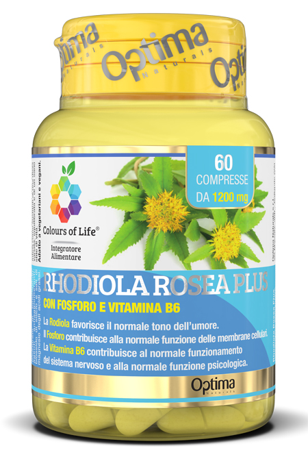 COLOURS OF LIFE RHODIOLA ROSEA PLUS 60 COMPRESSE 1200 MG - Farmaunclick.it