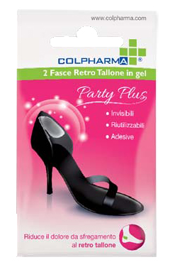 COLPHARMA PARTY PLUS FASCIA RETRO TALLONE IN GEL 2 PEZZI - Farmaunclick.it