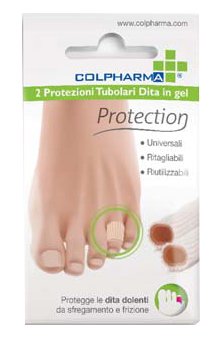 COLPHARMA POTEZIONE TUBOLARE DITA IN GEL 2 TUBI DA 7,5 CM - Farmaunclick.it