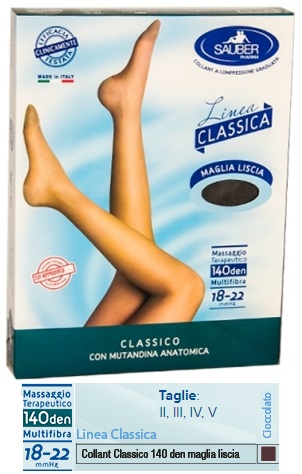 SAUBER CLASSICO COLLANT 140 DENARI MAGLIA LISCIA CIOCCOLATO 3 - Farmaunclick.it