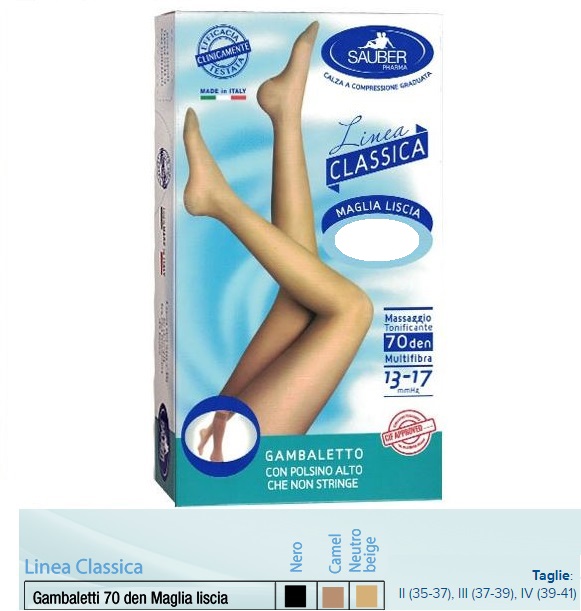 SAUBER GAMBALETTO MAGLIA LISCIA 140 DENARI BEIGE 2 - Farmaunclick.it