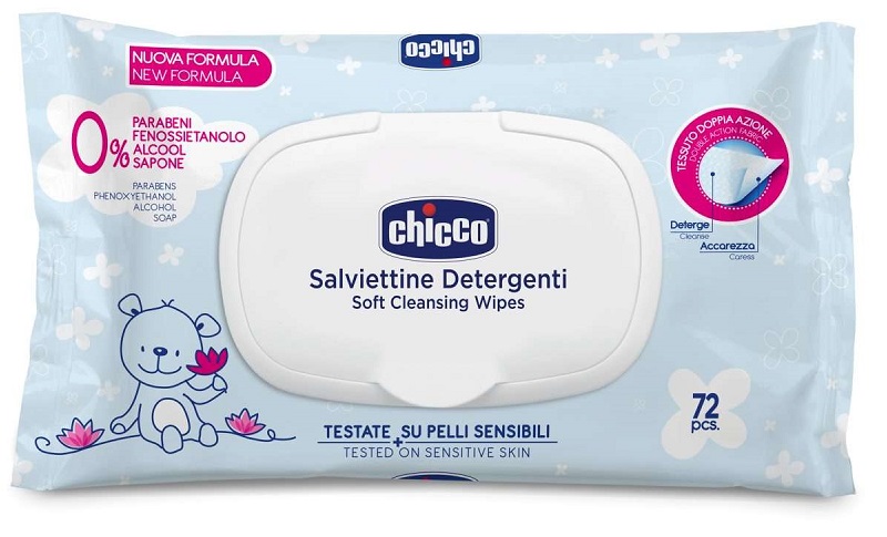 CHICCO COSMESI SALVIETTE 72 PEZZI PLAQ - Farmaunclick.it