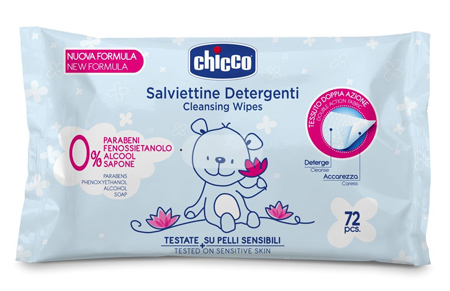 CHICCO COSMESI SALVIETT 72 PEZZI SENZA PLAQ - Farmaunclick.it