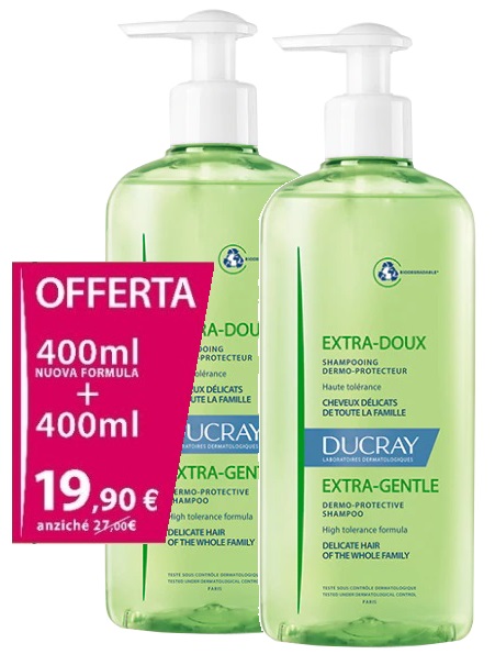 EXTRA DELICATO SHAMPOO DERMOPROTETTIVO 400 ML BIPACK - Farmaunclick.it