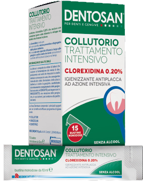DENTOSAN COLLUTORIO MONODOSE INTENSIVO 0,20% 15 BUSTINE DA 10 ML - Farmaunclick.it