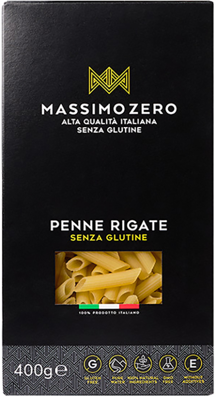 MASSIMO ZERO MEZZE PENNE RIGATE 400 G - Farmaunclick.it