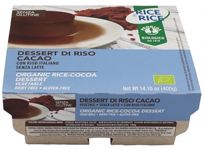 RICE&RICE DESSERT DI RISO CACAO 400 G - Farmaunclick.it