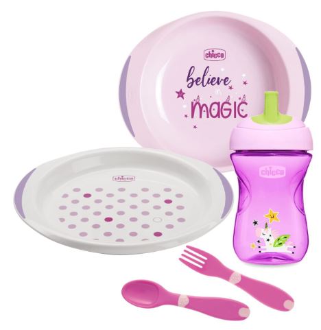 CHICCO SET PAPPA 12 MESI+ ROSA - Farmaunclick.it