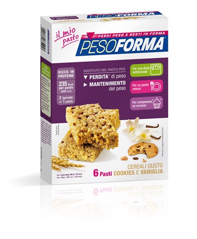 PESOFORMA BARR CEREALI COOKIES VANIGLIA 372 G - Farmaunclick.it