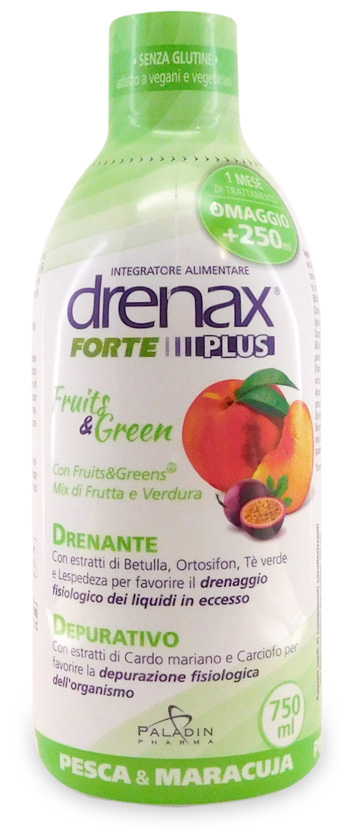 DRENAX FORTE FRUITS & GREEN 750 ML - Farmaunclick.it