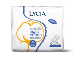 LYCIA COTONE ALI NOTTE 10 PEZZI - Farmaunclick.it