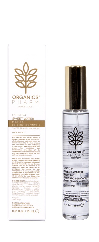 ORGANICS PHARM SWEET WATER PROFUMO DELICATO CAPELLI 15 ML - Farmaunclick.it