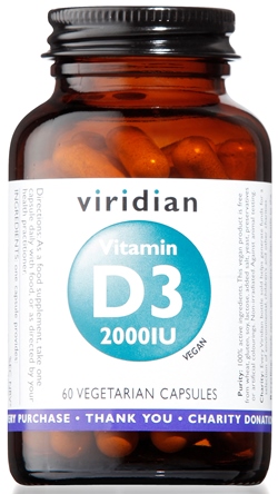 VIRIDIAN VITAMIN D3 2000IU 60CPS - Farmaunclick.it
