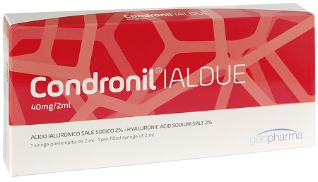 SIRINGA INTRA-ARTICOLARE CONDRONIL IALDUE PRERIEMPITA ACIDO IALURONICO SALE SODICO 40 MG 2 ML - Farmaunclick.it