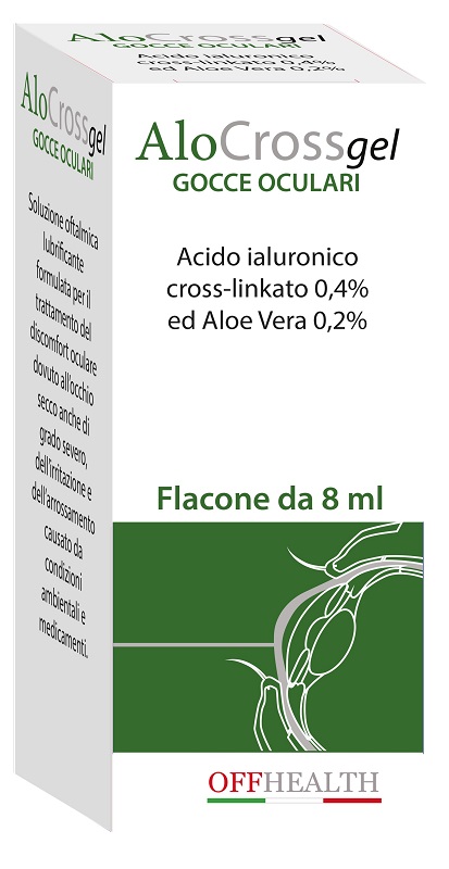 ALOCROSS GOCCE OCULARI ACIDO IALURONICO CROSS-LINKATO 0,2% E ALOE VERA 8 ML - Farmaunclick.it