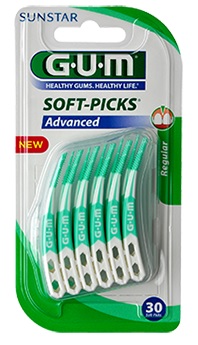 GUM SOFTPICKS ADVANCE SCOVOLINO LARGE GOMMA 30 PEZZI - Farmaunclick.it