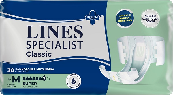 PANNOLONE A MUTANDA LINES SPECIALIST CLASSIC SUPER MM 30 PEZZI - Farmaunclick.it