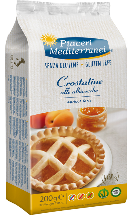 PIACERI MEDITERRANEI LE BONTA' DEL MATTINO CROSTATINE ALL'ALBICOCCA 4 X 50 G - Farmaunclick.it
