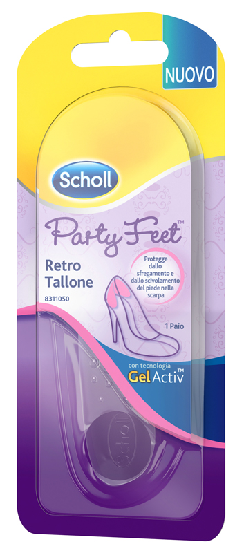 PLANTARE ORTOPEDICO PER RETRO TALLONE PARTY FEET SCHOLL GEL ACTIV 1 PAIO - Farmaunclick.it