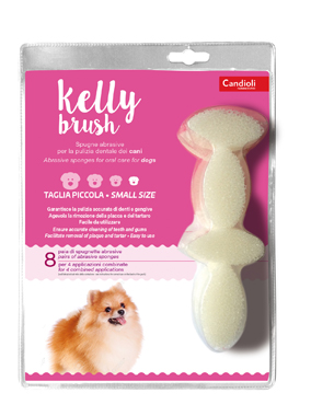 KELLY BRUSH SPUGNETTA ABRASIVA PER CANI DI TAGLIA PICCOLA 16 PEZZI - Farmaunclick.it