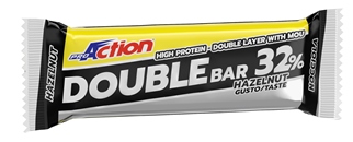 PROACTION DOUBLE BAR 32% NOCCIOLA CARAMELLO 60 G - Farmaunclick.it