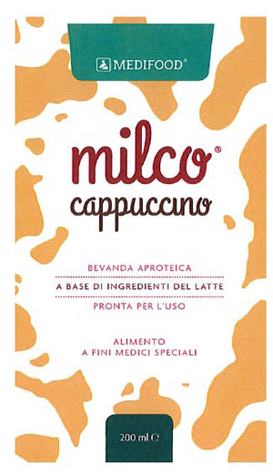 MEDIFOOD MILCO BEVANDA APROTEICA CAPPUCCINO 6 X 200 ML - Farmaunclick.it