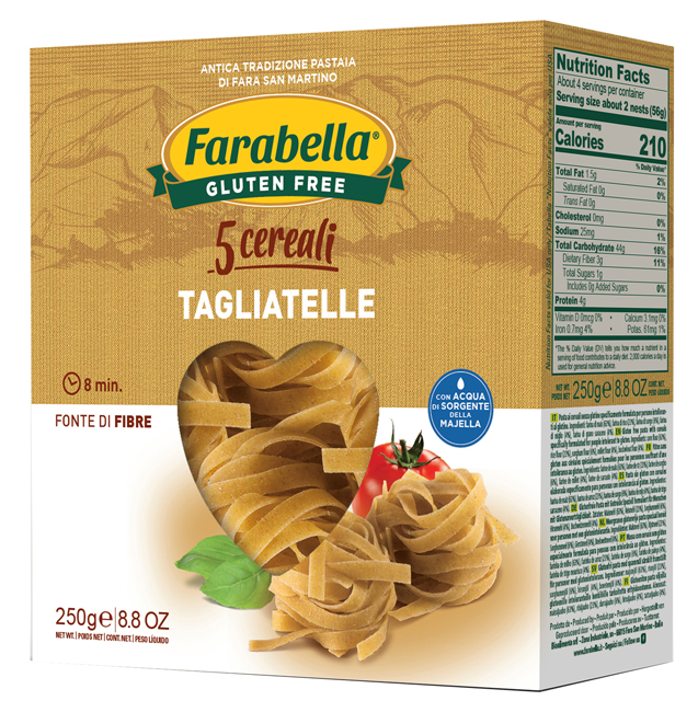 FARABELLA TAGLIATELLE AI 5 CEREALI 250 G - Farmaunclick.it