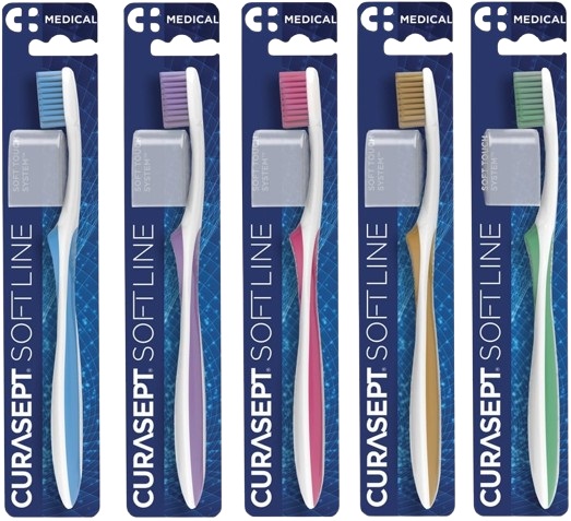 CURASEPT SPAZZOLINO SOFT MEDICAL COLORE AZZURRO - Farmaunclick.it