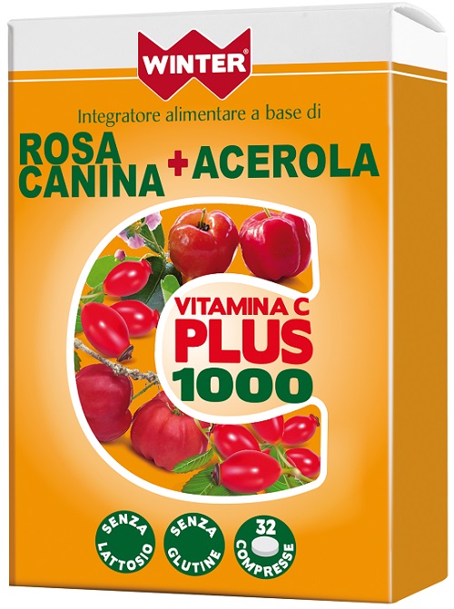 WINTER VITAMINA C PLUS 1000 ROSA CANINA + ACEROLA 32 COMPRESSE - Farmaunclick.it