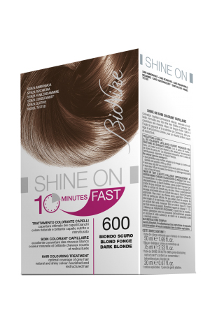 BIONIKE SHINE ON FAST TRATTAMENTO COLORANTE CAPELLI BIONDO SCURO 600 FLACONE 60 ML + TUBO 60 ML - Farmaunclick.it